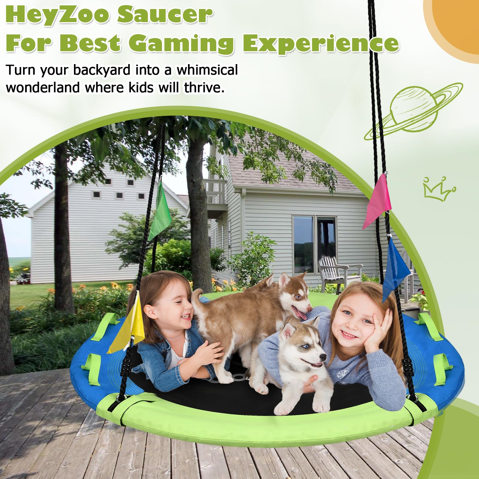 HeyZoo 360-degree swivel adds versatile spins for active kids