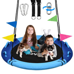 HeyZoo 43-inch saucer swing for shared outdoor play