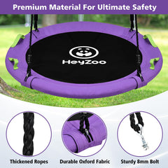 HeyZoo adjustable hanging straps enable secure installation on trees