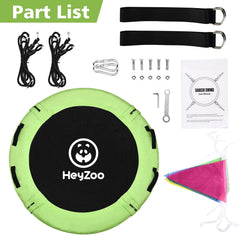HeyZoo decorative flags enhance outdoor swing with playful charm