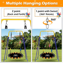 HeyZoo Saucer Swing easy-assembly kit for quick setup