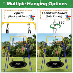 HeyZoo saucer swing easy-assembly for quick setup in minutes