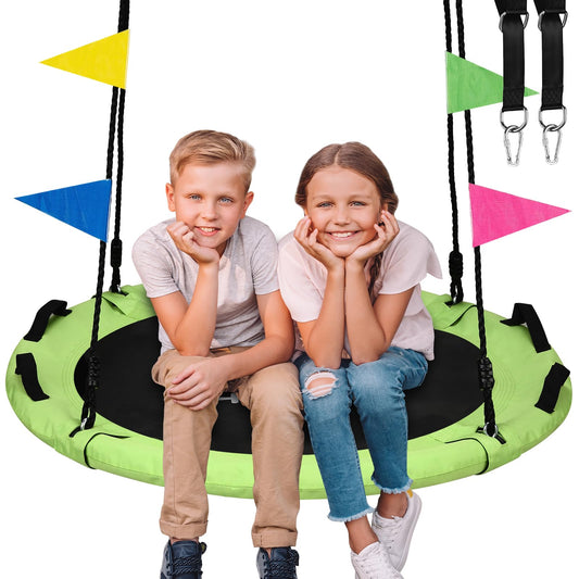 HeyZoo tree swing frame provides sturdy backyard fun and safety