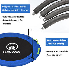 HeyZoo adjustable straps illustrate quick height tuning for growing kids.