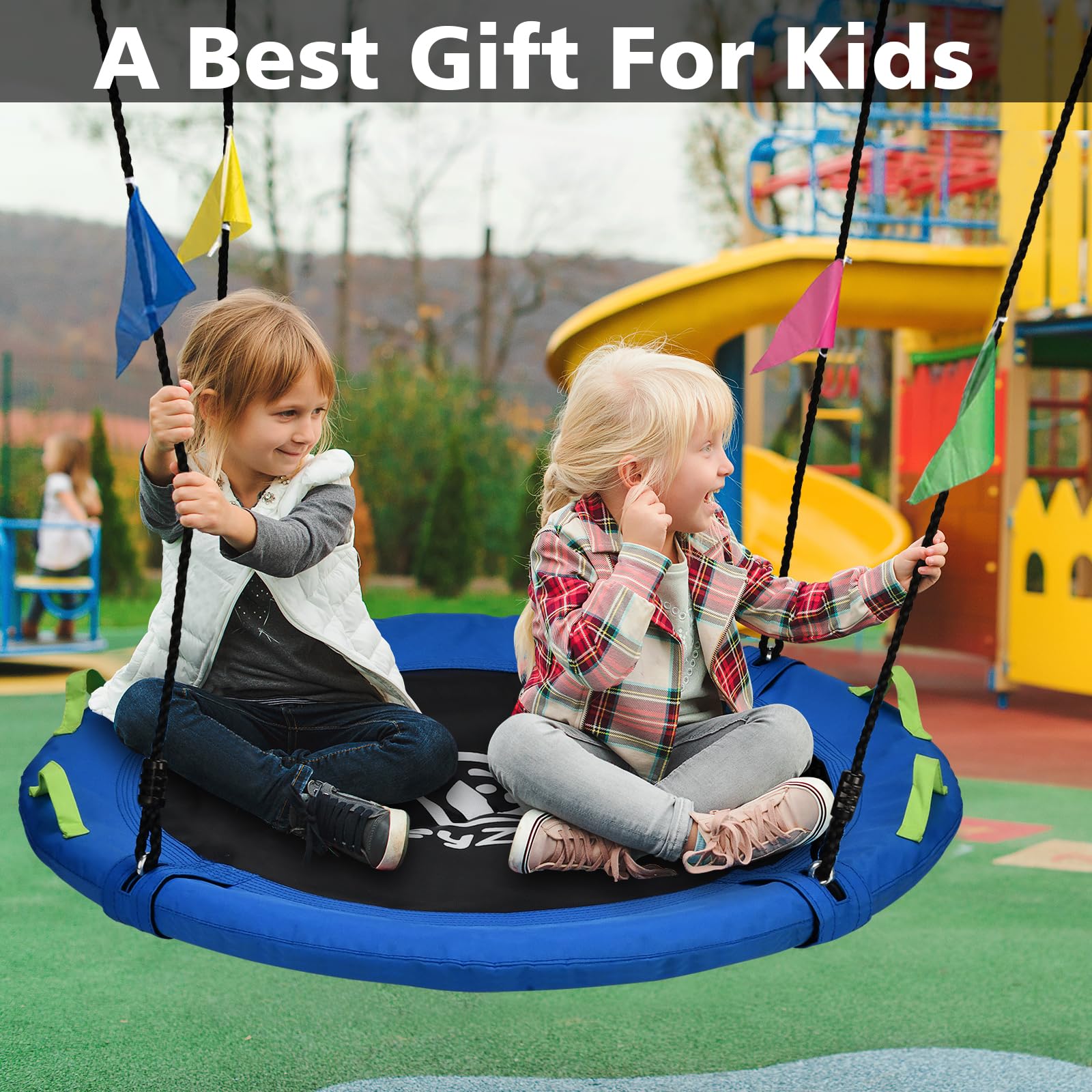 HeyZoo foam-wrapped frame provides comfortable, pinch-free seating during extended play.