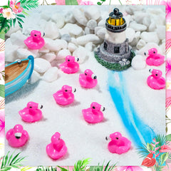 HFAYDZSW 100pc mini flamingo set adds variety to miniature landscapes.