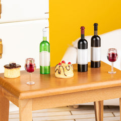 HFAYDZSW dollhouse kitchen decor boosts scene charm with tiny lifelike drinkware