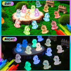 HFAYDZSW luminous unicorns for dollhouses offer charming tiny accents.
