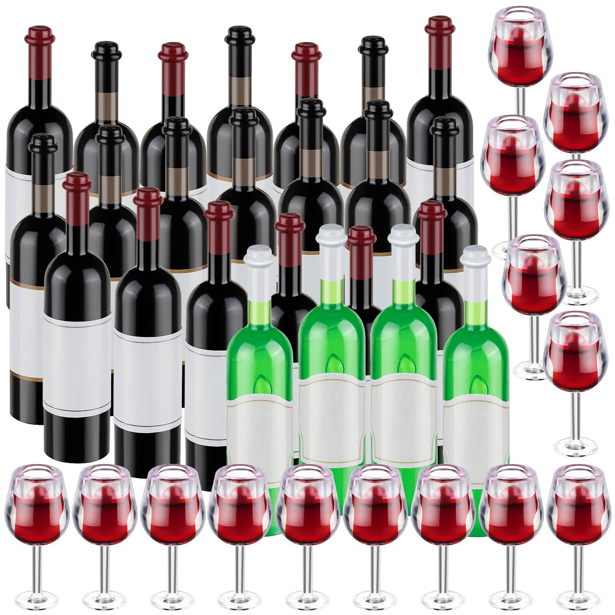 HFAYDZSW mini wine bottles collection adds realistic detail to your dollhouse display