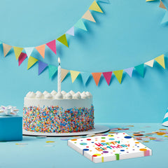 HFBOBP colorful dots napkins brighten indoor or outdoor birthday gatherings