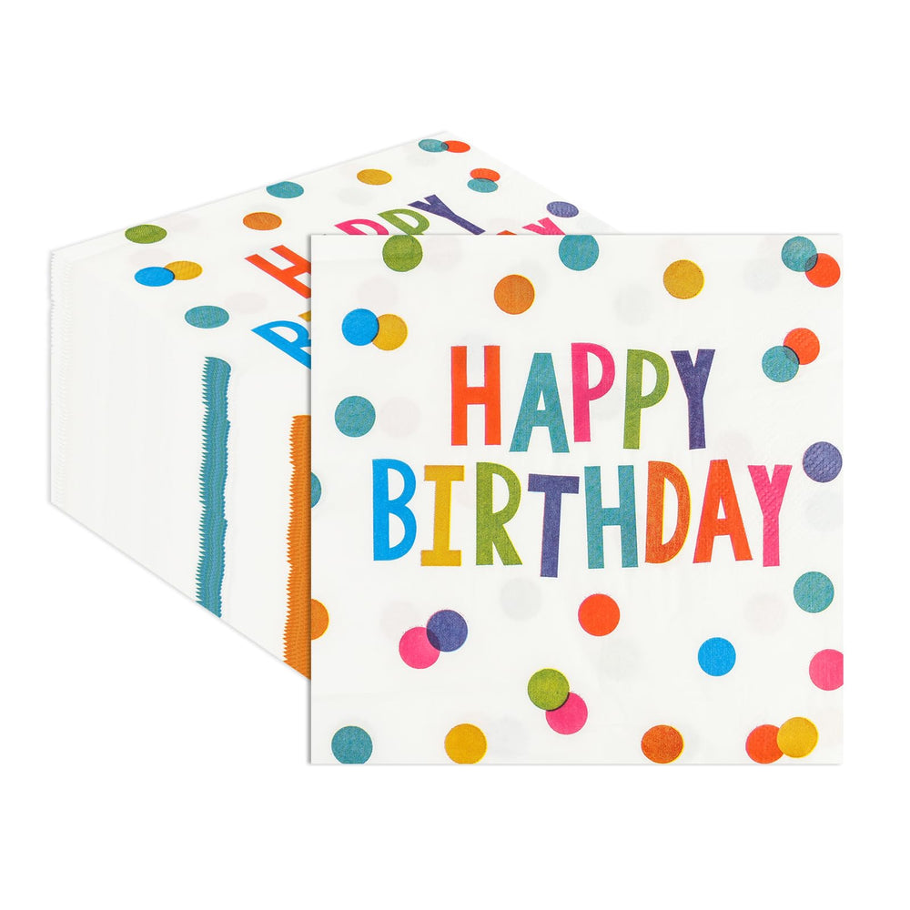 HFBOBP happy birthday napkins pattern for stylish table decor and easy cleanup