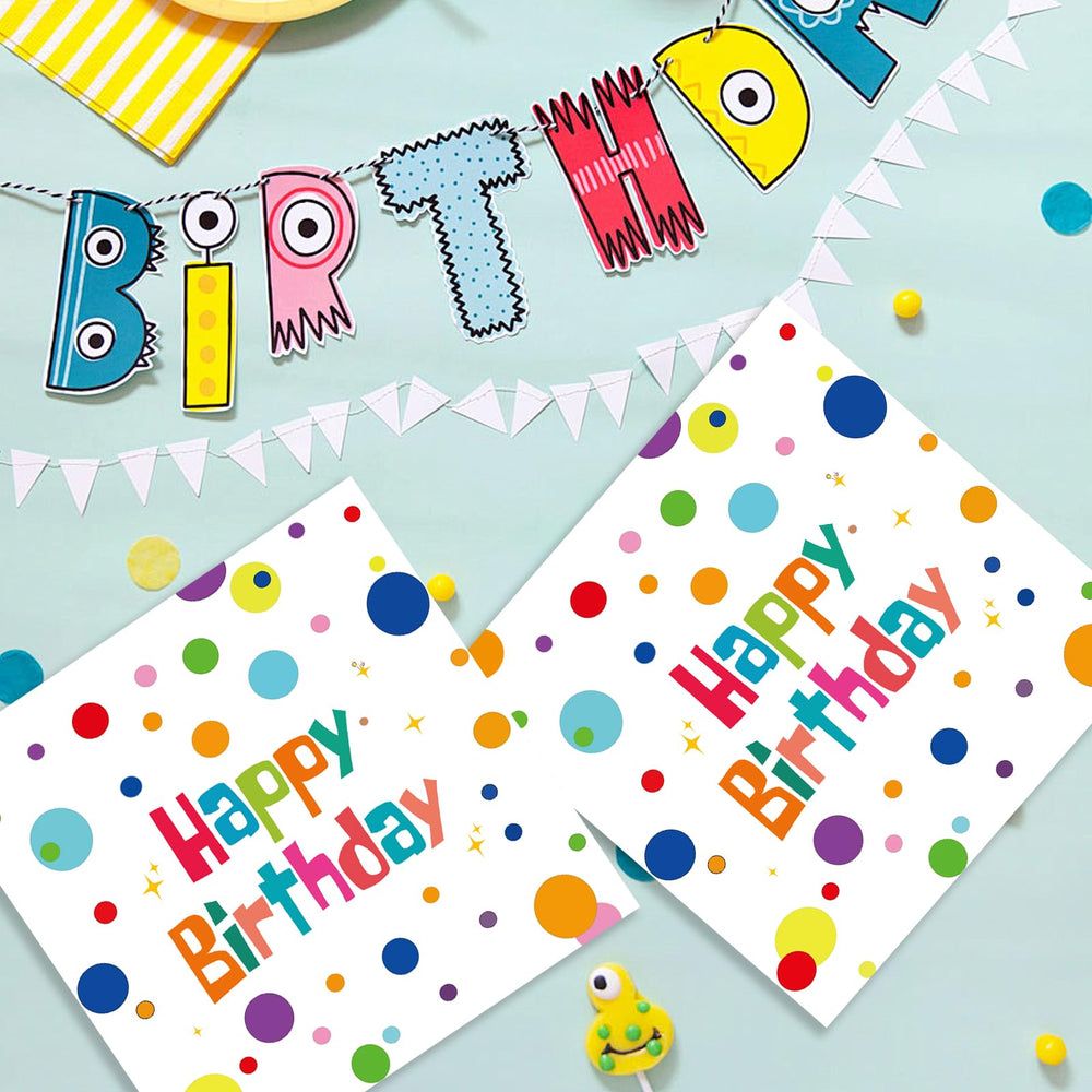 HFBOBP napkins with colorful dots add festive table decor and quick cleanup