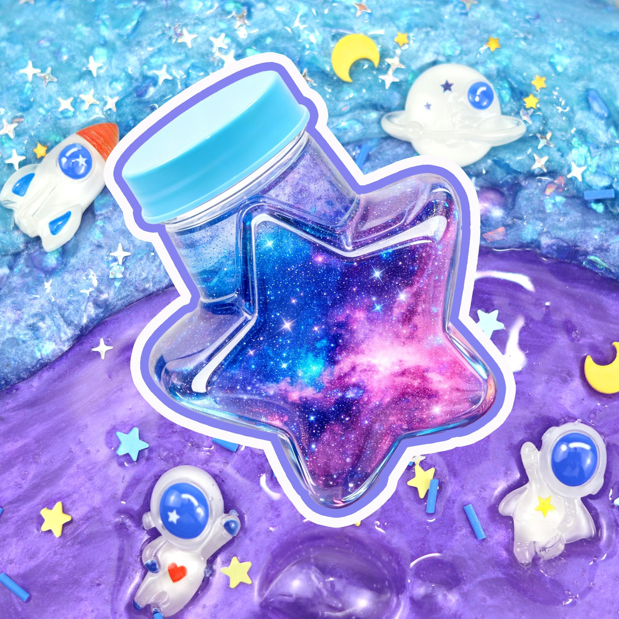 HFCHUPIN Mini Galaxy Slime Kit Cosmic colors: captivating palettes spark imagination