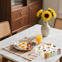 HFBOBP All Star Napkins with tennis pattern for active event catering