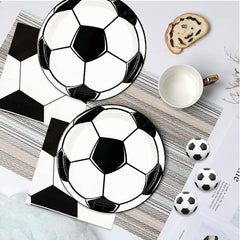HFBOBP soccer napkins 6.5 inch absorbent for quick cleanup.