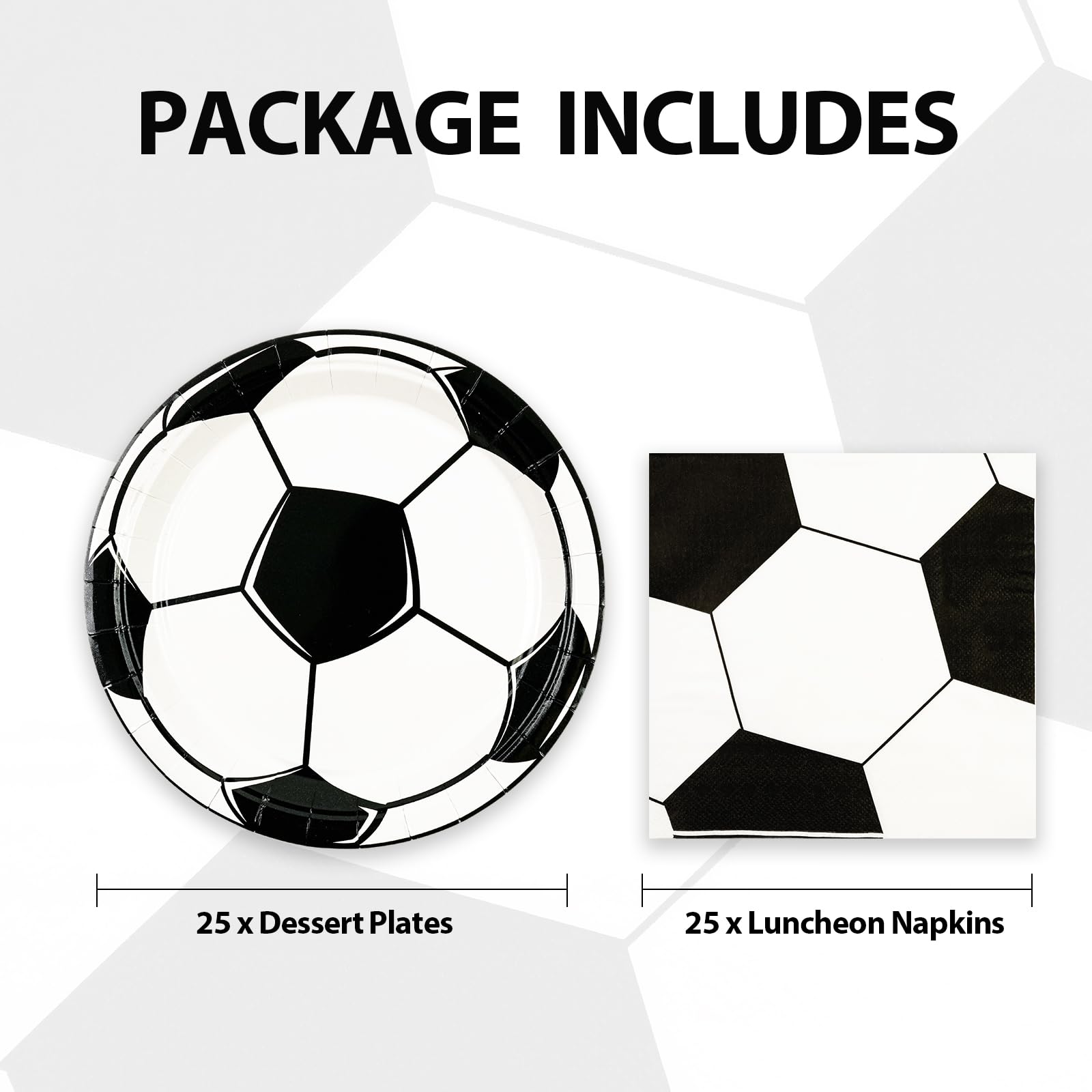HFBOBP soccer party tableware set enhances the festive table.