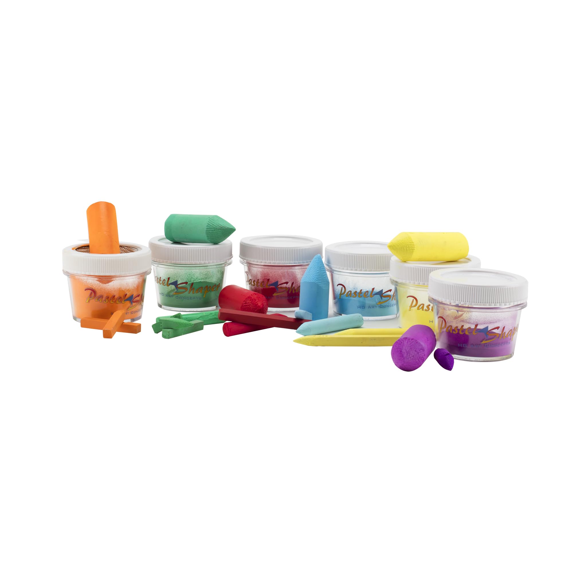 HG Art Concepts storage jar keeps leftover pigment ready for next session.