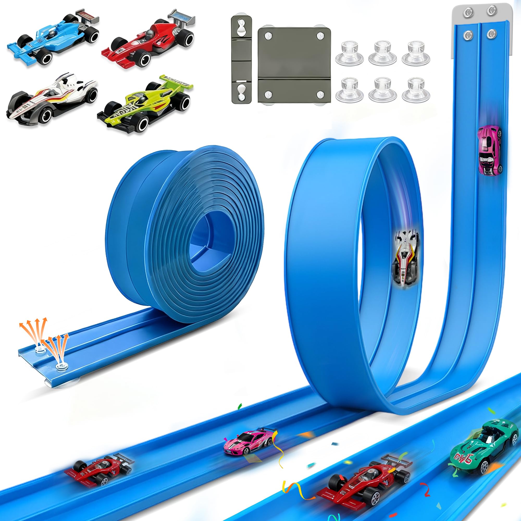 HGEVFL flex track in blue ready for instant play sessions
