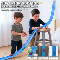 HGEVFL flex track with track anchors preventing end slips