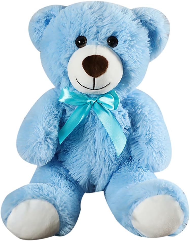 Hgplvxj 13 inch blue teddy bear plush ready for cuddles