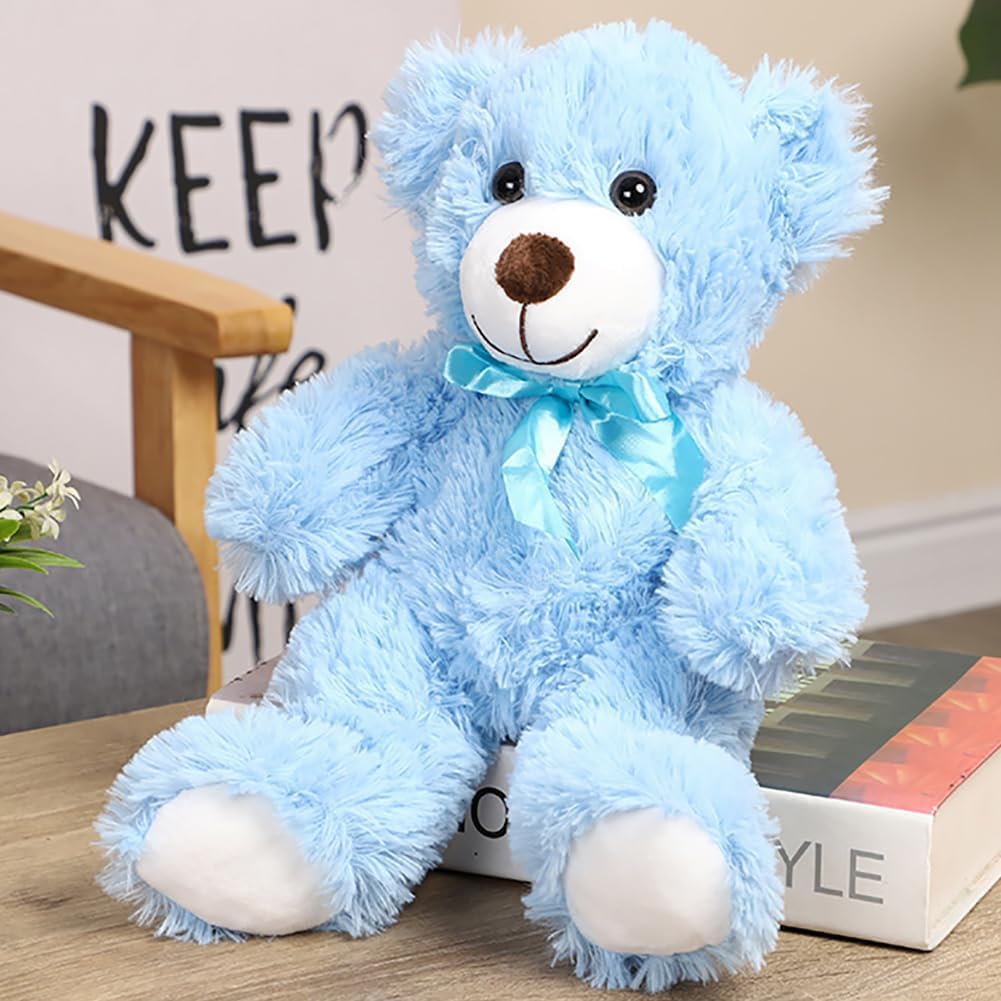 Hgplvxj blue teddy bear soft fabric and kid friendly design