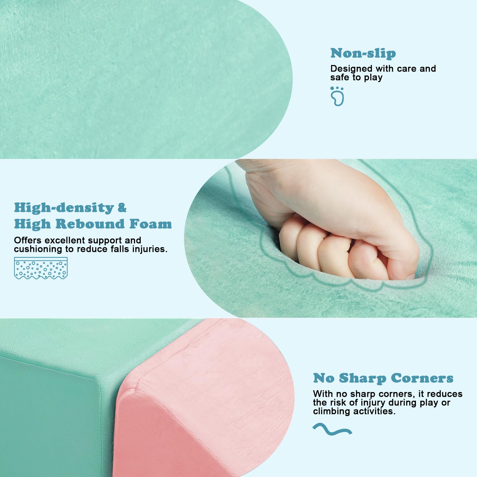 HHH HIKECUCAN high-density foam cushions tumbles for confident exploration