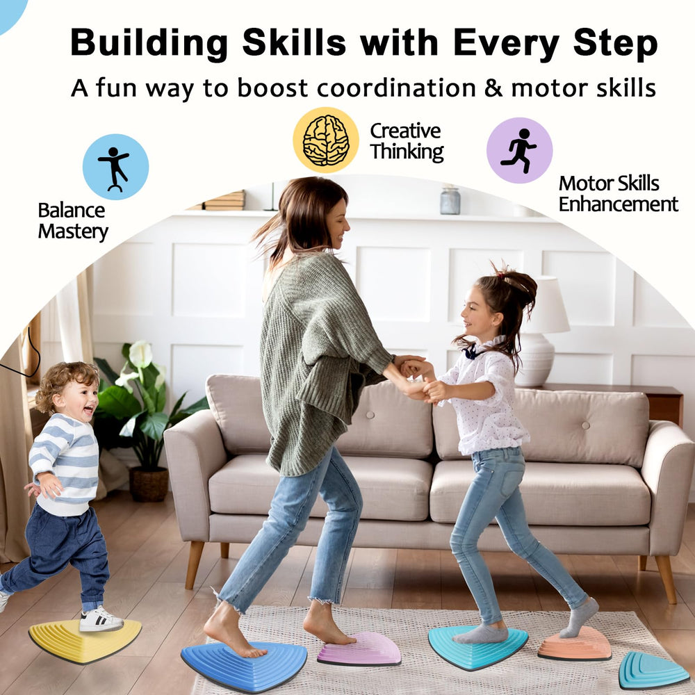 HHH HIKECUCAN non-slip rubber base rocks: stable surface for indoor and outdoor balance drills.