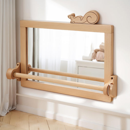 HI BABY MONMENT montessori mirror supports early self-recognition during safe play.