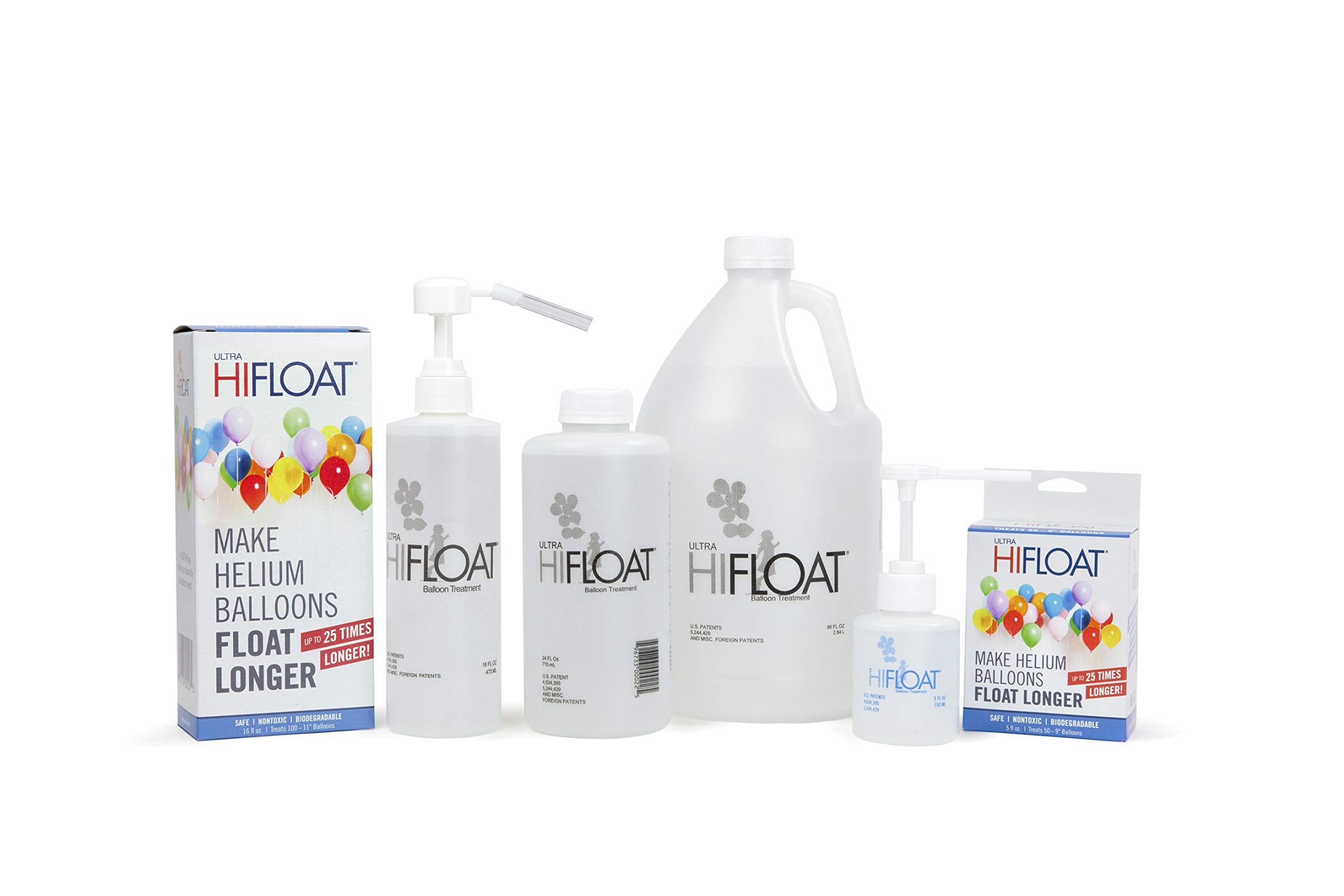 Hi-Float coating applied inside latex balloons preserves helium longer.