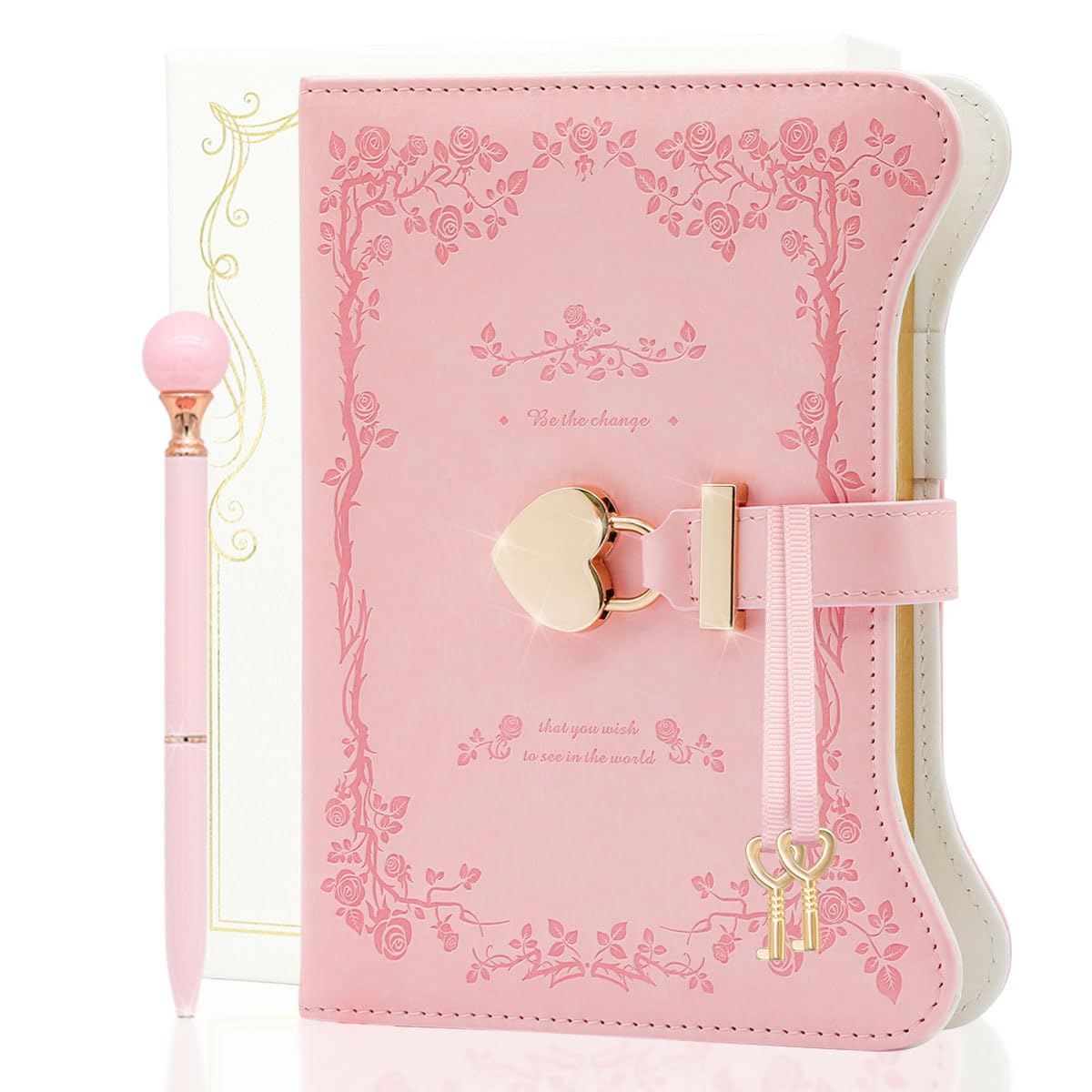 hi!SCI Diary with rose garden cover inviting private journaling and creativity