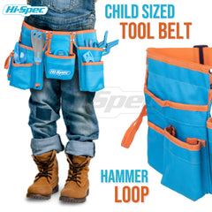Hi-Spec adjustable tool belt keeps young builders organized and ready.