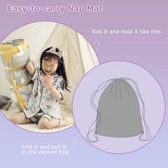 Hi Sprout nap mat provides a versatile 3-in-1 design for naps and travel.