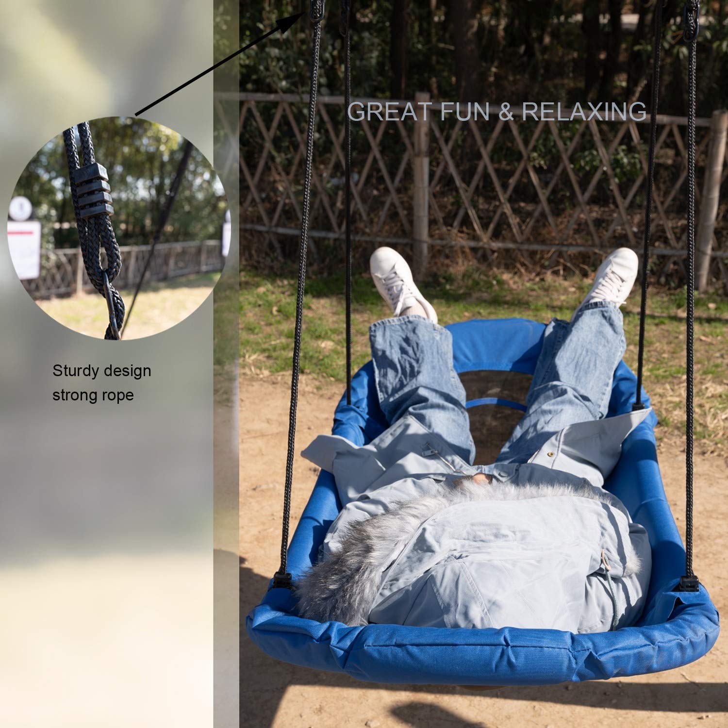 Hi Suyi adjustable hanging ropes provide quick height customization.