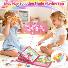 Hiber Sea 22-in-1 Busy Book activity pages highlight numbers, shapes, and colors.