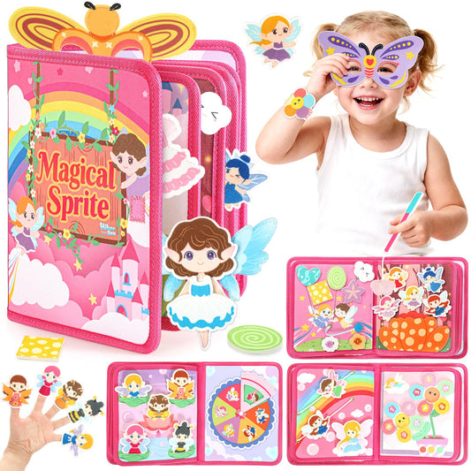 Hiber Sea 22-in-1 Busy Book cover: portable, mess-free learning companion for toddlers.