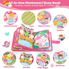 Hiber Sea busy-book fishing game promotes fine motor skills during playtime.