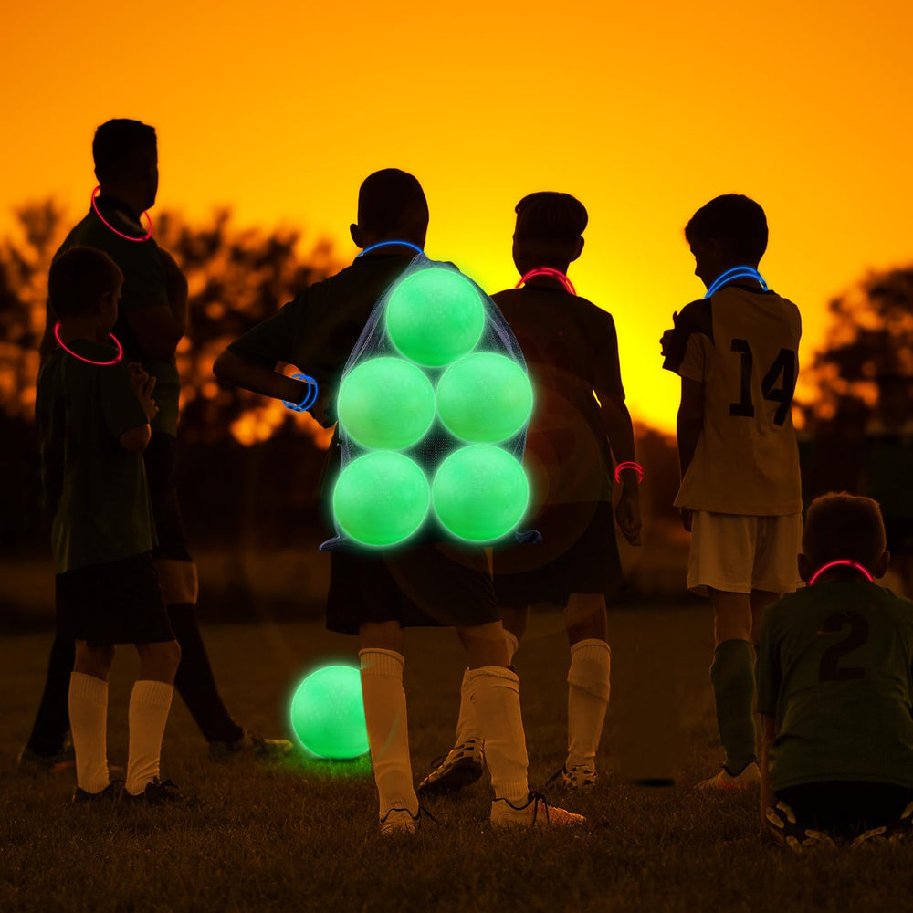 Hiboom glow ball features a textured, non-slip surface for confident throws.