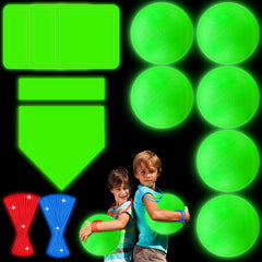 Hiboom glow kickball 10in shines at night for outdoor play