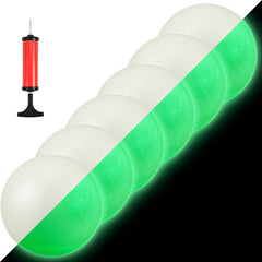 Hiboom glow kickball ready for dusk play with bright visibility
