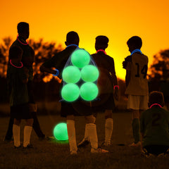 Hiboom glow kickball-night visibility glows during evening games
