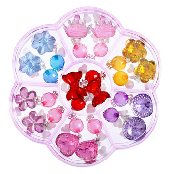 Hicarer crystal clip-on earrings offer multiple styles for easy outfit matching.