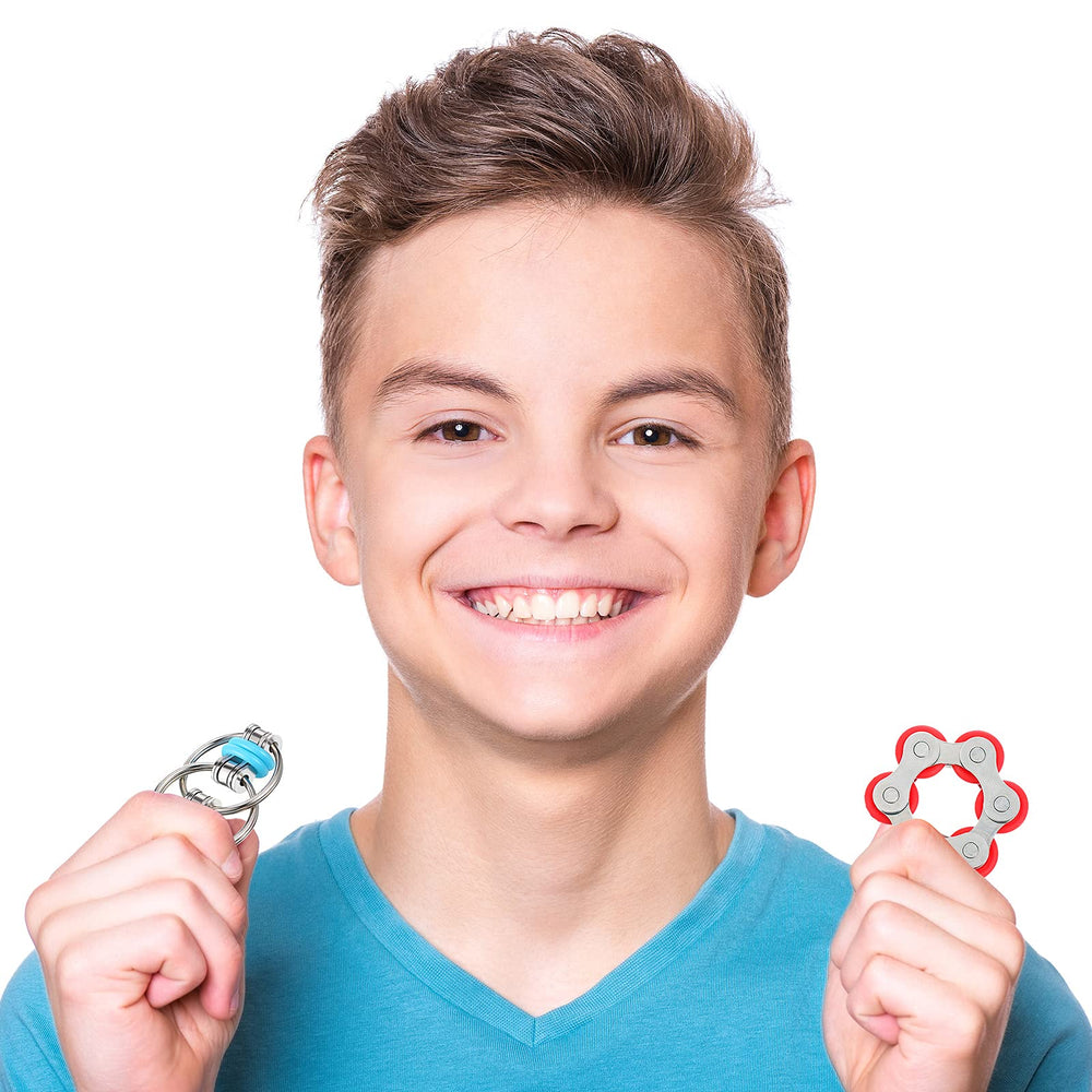 Hicarer fidget toys with durable metal and silicone feel