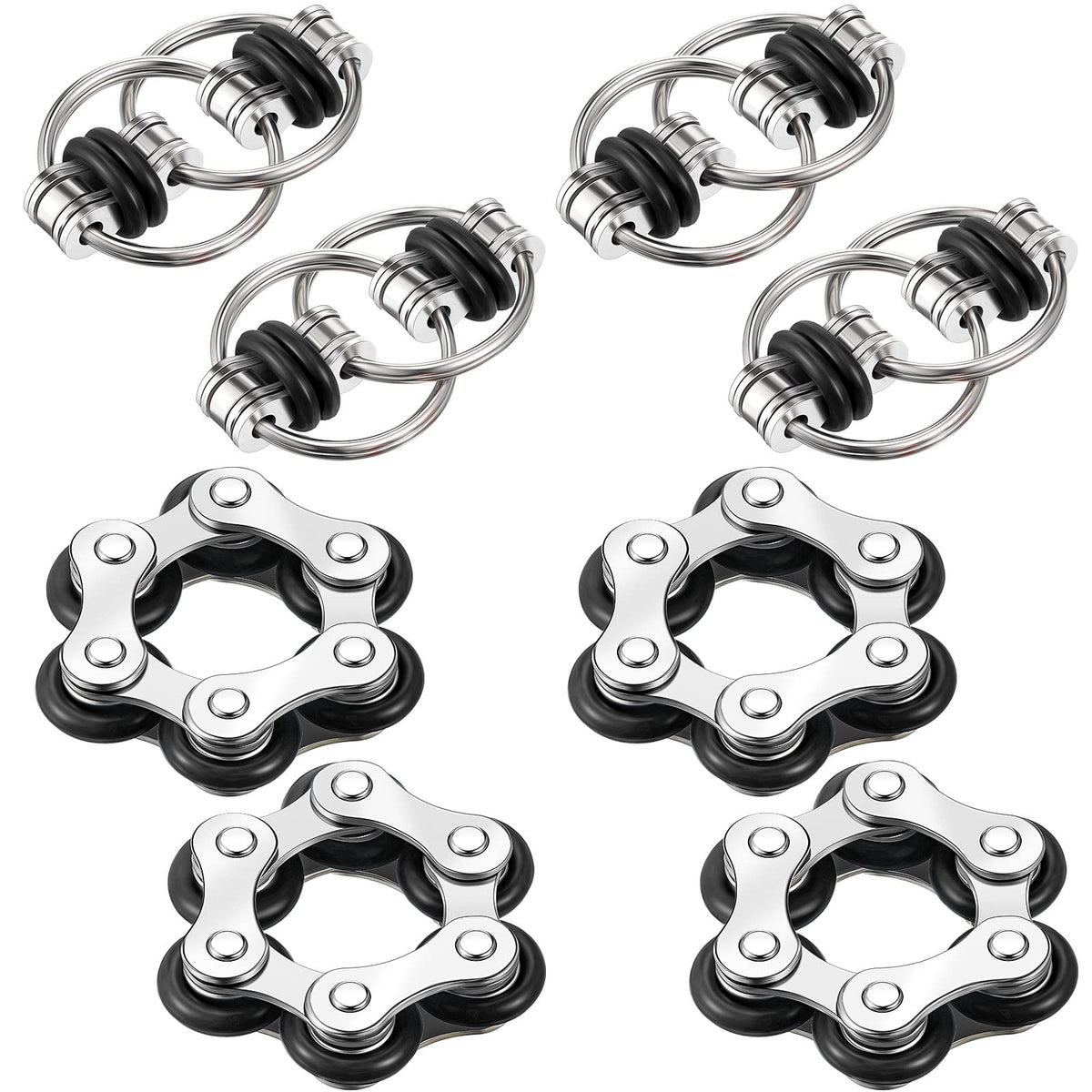 Hicarer flippy roller chain toy for desk use and tactile relief