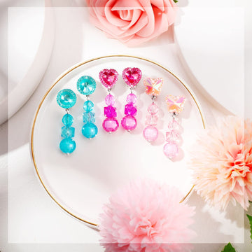 Hicarer heart clip-on earrings for everyday outfits and pretend princess moments.
