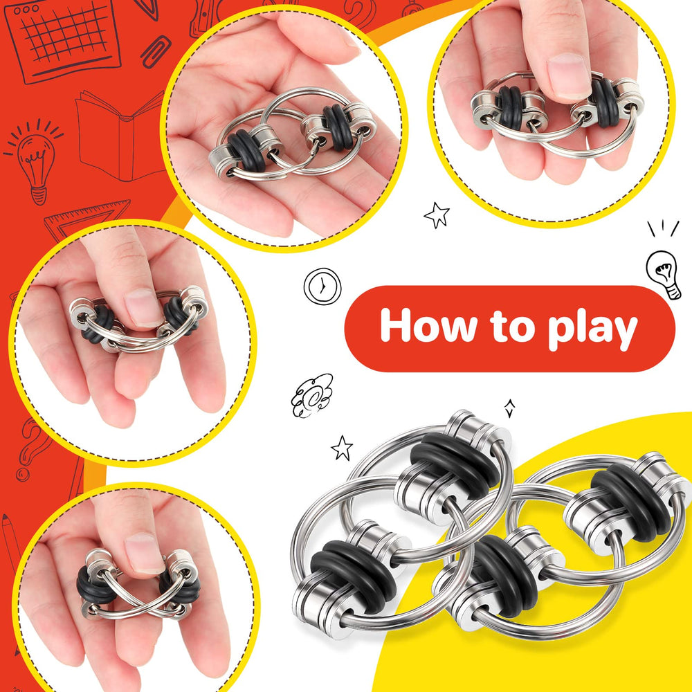 Hicarer metal and silicone fidget toy offering durable texture and grip