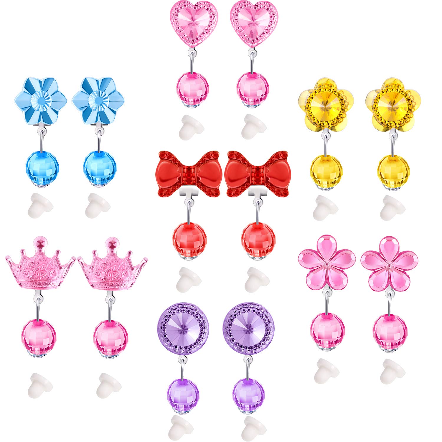 Hicarer no-piercing clip-on earrings for easy wear.