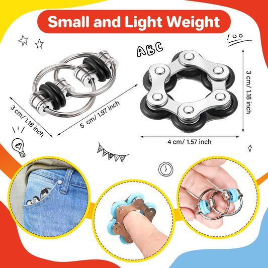 Hicarer six-roller chain toy with compact, portable design