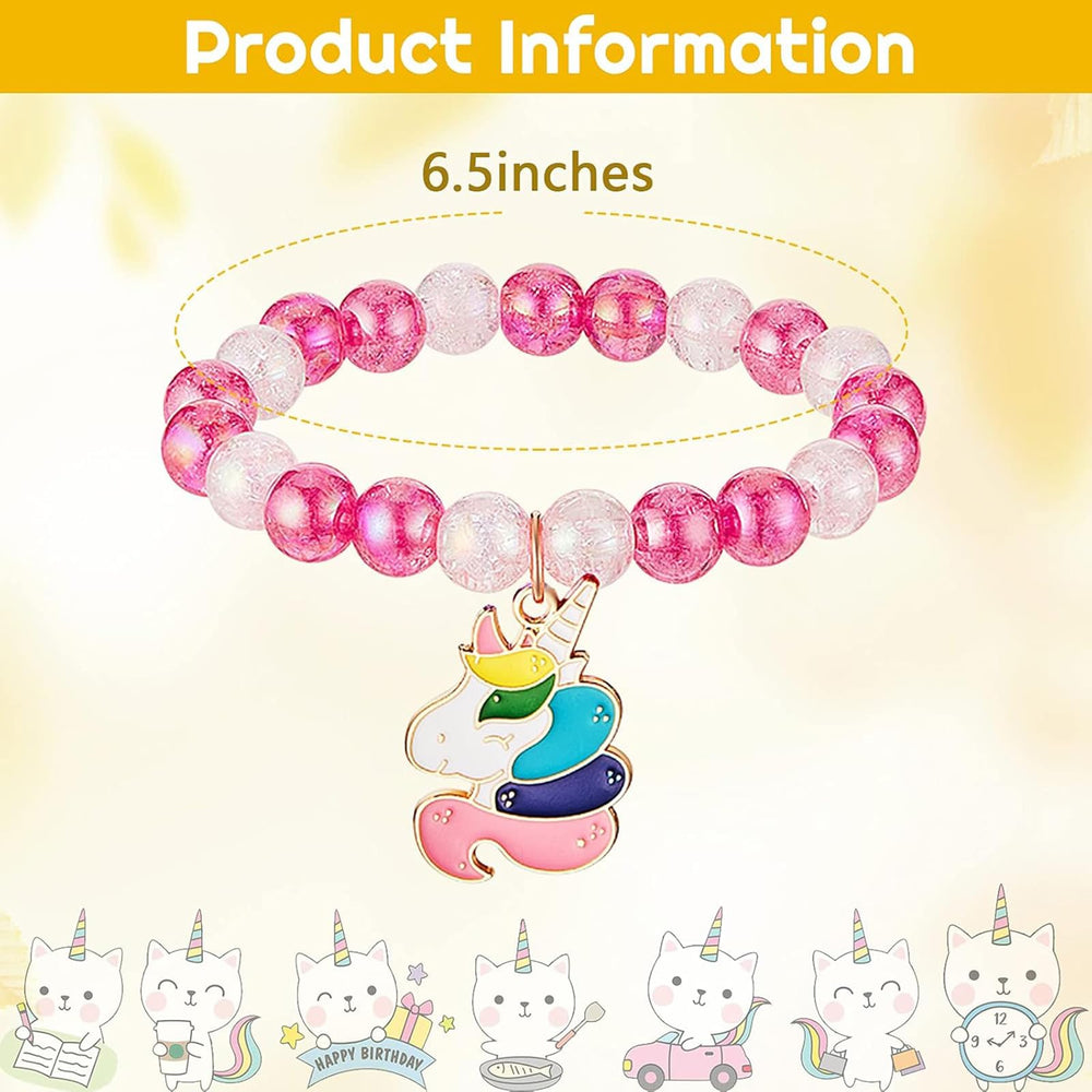 Hicarer unicorn pendant beads closeup highlights playful charm for kids.