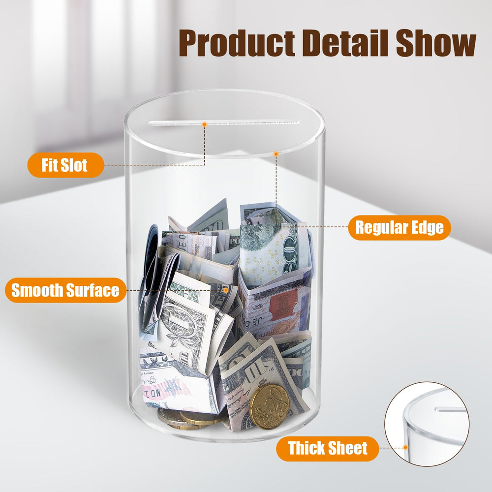hicocool 6-inch piggy bank size option demonstrates compact personal savings container.