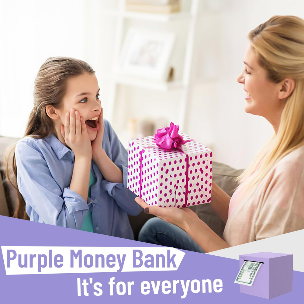 Hicocool decorative purple bank doubles as a chic room accent.